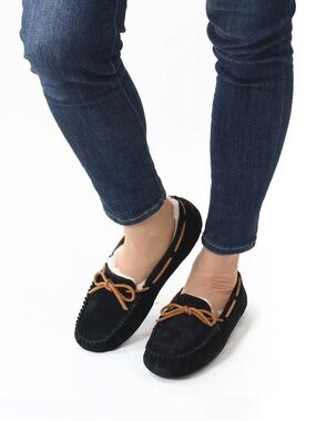 UGG Black Dakota Mocassin Slippers